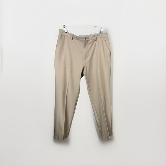 Greg Norman Men's Performance Pants Moisture-Wicking 4 Way Stretch 36X30 Brown M - Picture 1 of 16